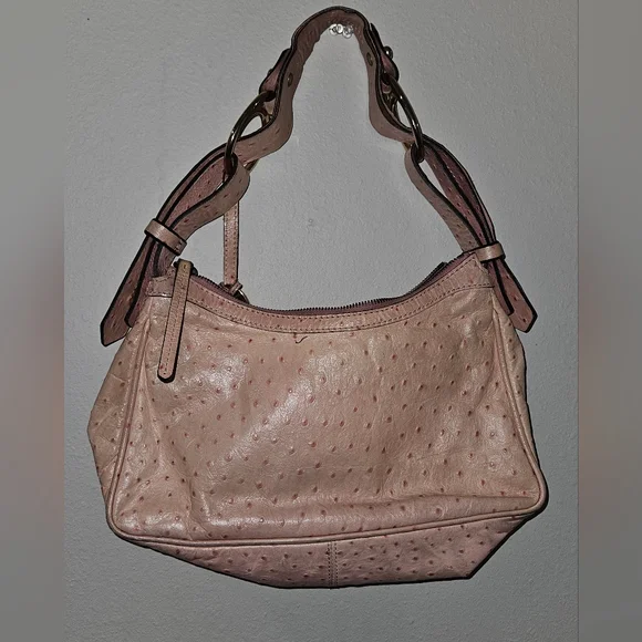Dooney & Bourke Ostrich Bag (Pink) - Picture 5 of 16